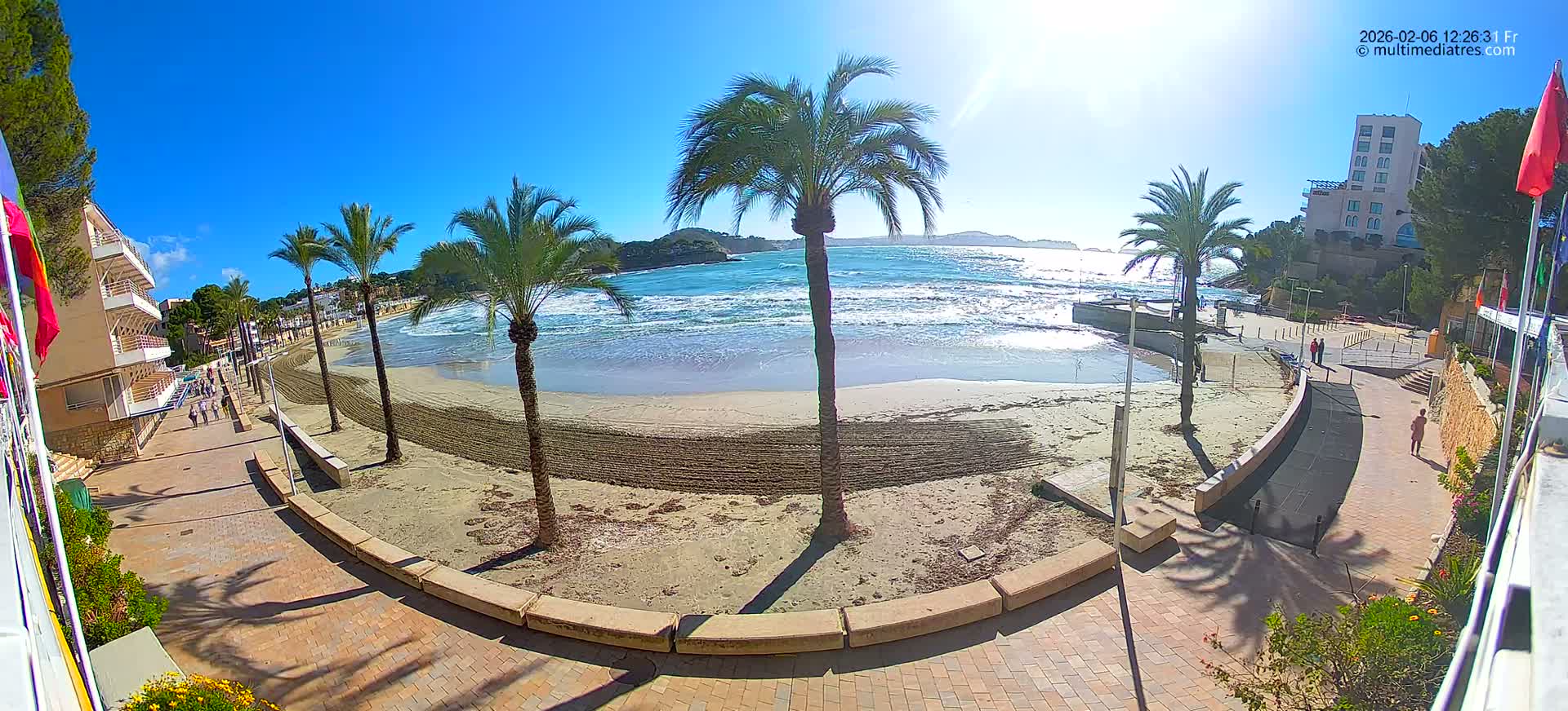 Mallorca, Peguera Palmira Beach by Rendezvous Garden Live Cam - Balearic Islands, Spain