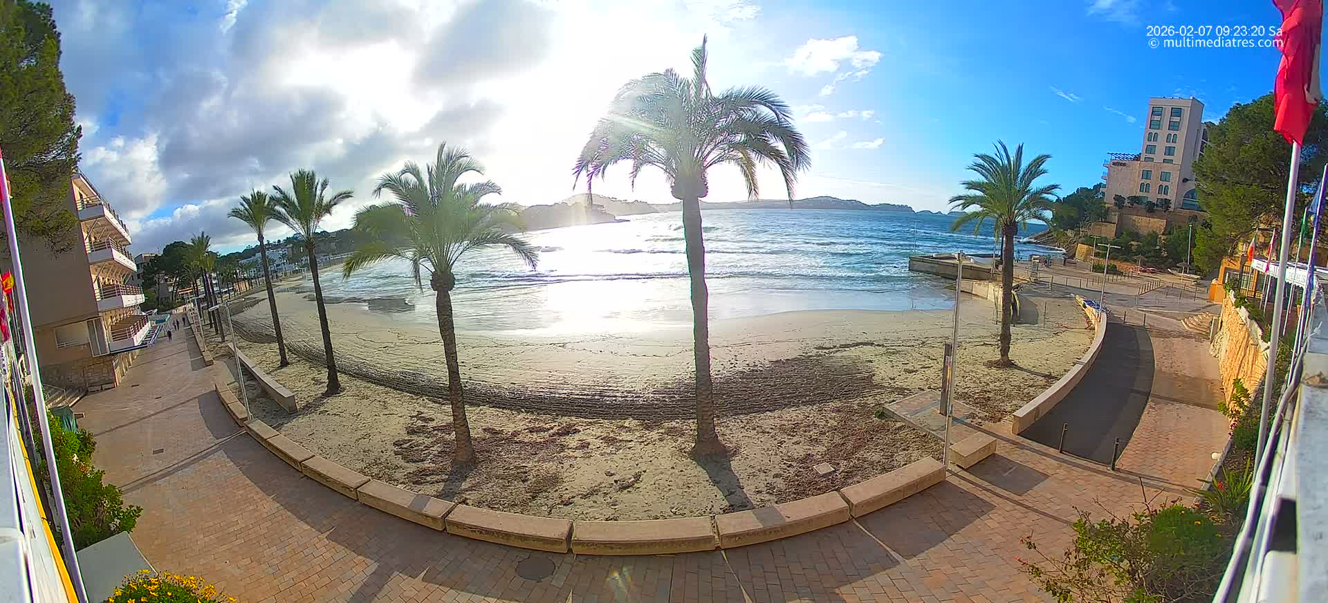 Mallorca, Peguera Palmira Beach by Rendezvous Garden Live Cam - Balearic Islands, Spain