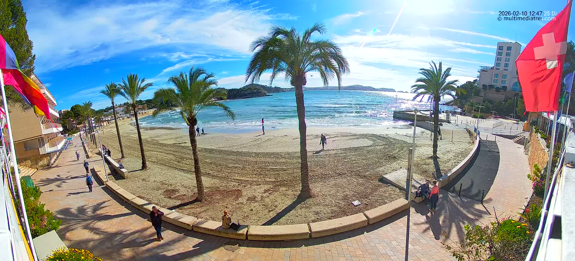 Mallorca, Peguera Palmira Beach by Rendezvous Garden Live Cam - Balearic Islands, Spain