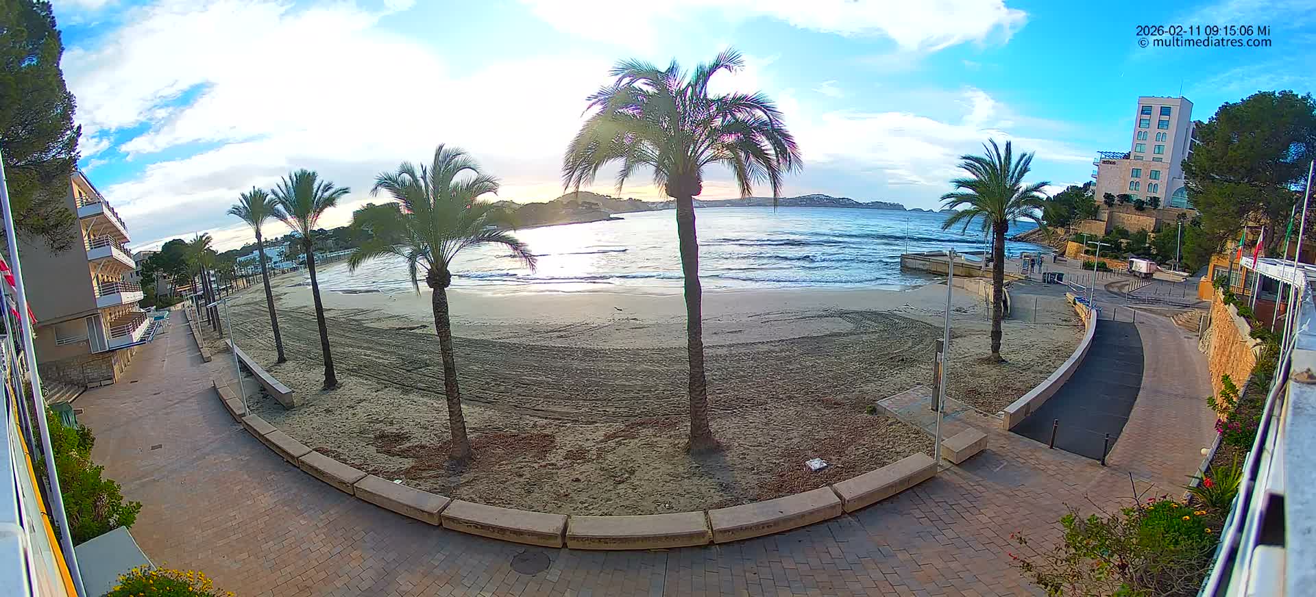 Mallorca, Peguera Palmira Beach by Rendezvous Garden Live Cam - Balearic Islands, Spain
