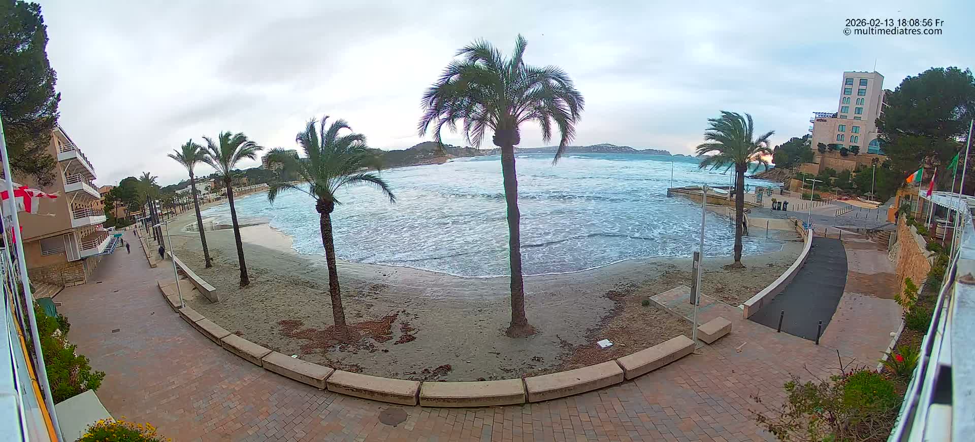 Mallorca, Peguera Palmira Beach by Rendezvous Garden Live Cam - Balearic Islands, Spain