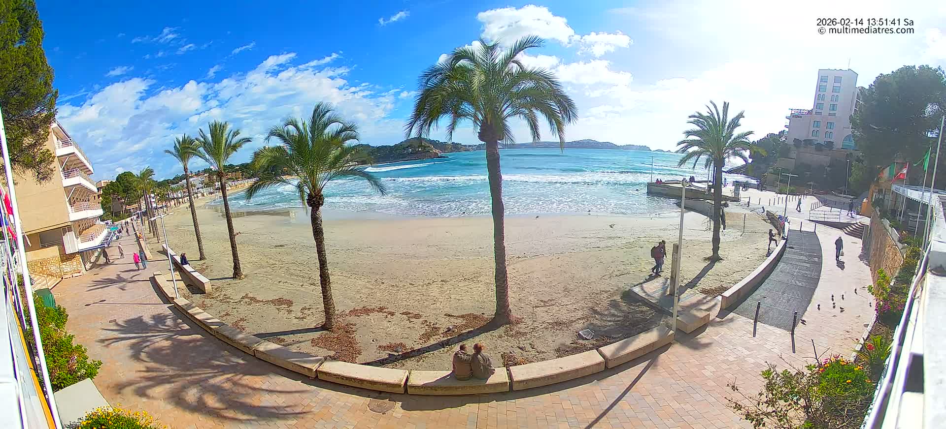 Mallorca, Peguera Palmira Beach by Rendezvous Garden Live Cam - Balearic Islands, Spain