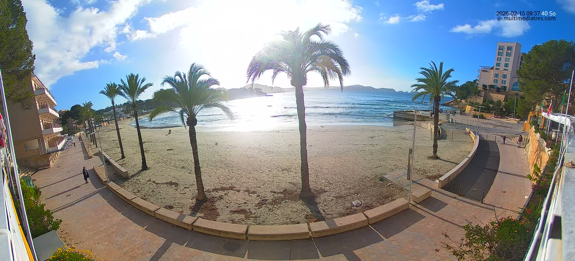 Mallorca, Peguera Palmira Beach by Rendezvous Garden Live Cam - Balearic Islands, Spain