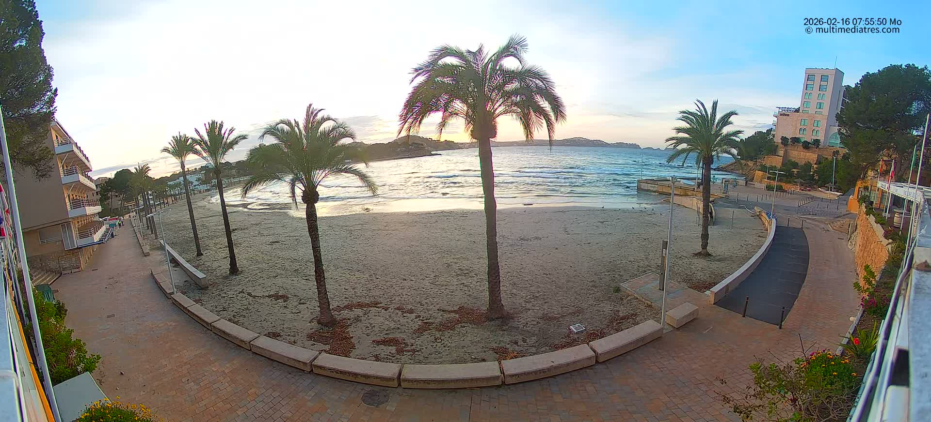 Mallorca, Peguera Palmira Beach by Rendezvous Garden Live Cam - Balearic Islands, Spain