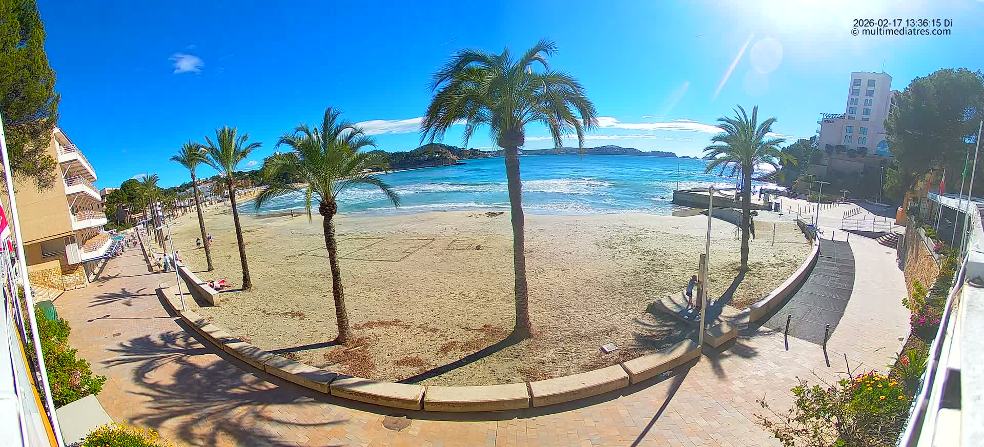Mallorca, Peguera Palmira Beach by Rendezvous Garden Live Cam - Balearic Islands, Spain