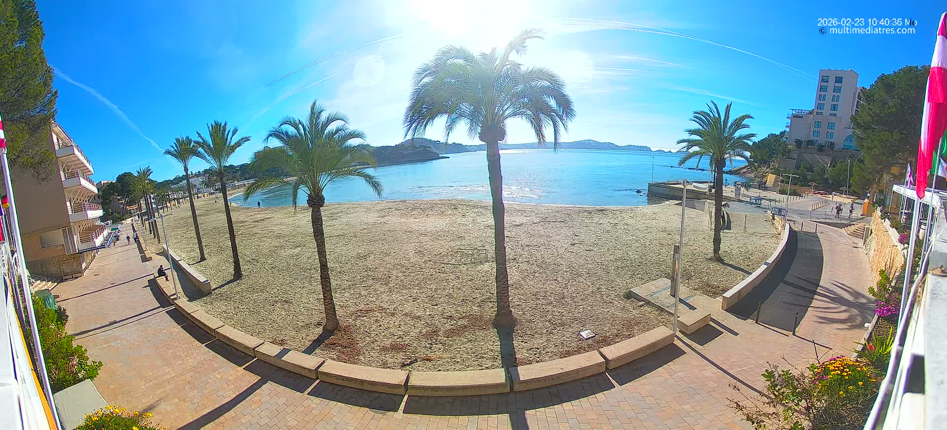 Mallorca, Peguera Palmira Beach by Rendezvous Garden Live Cam - Balearic Islands, Spain