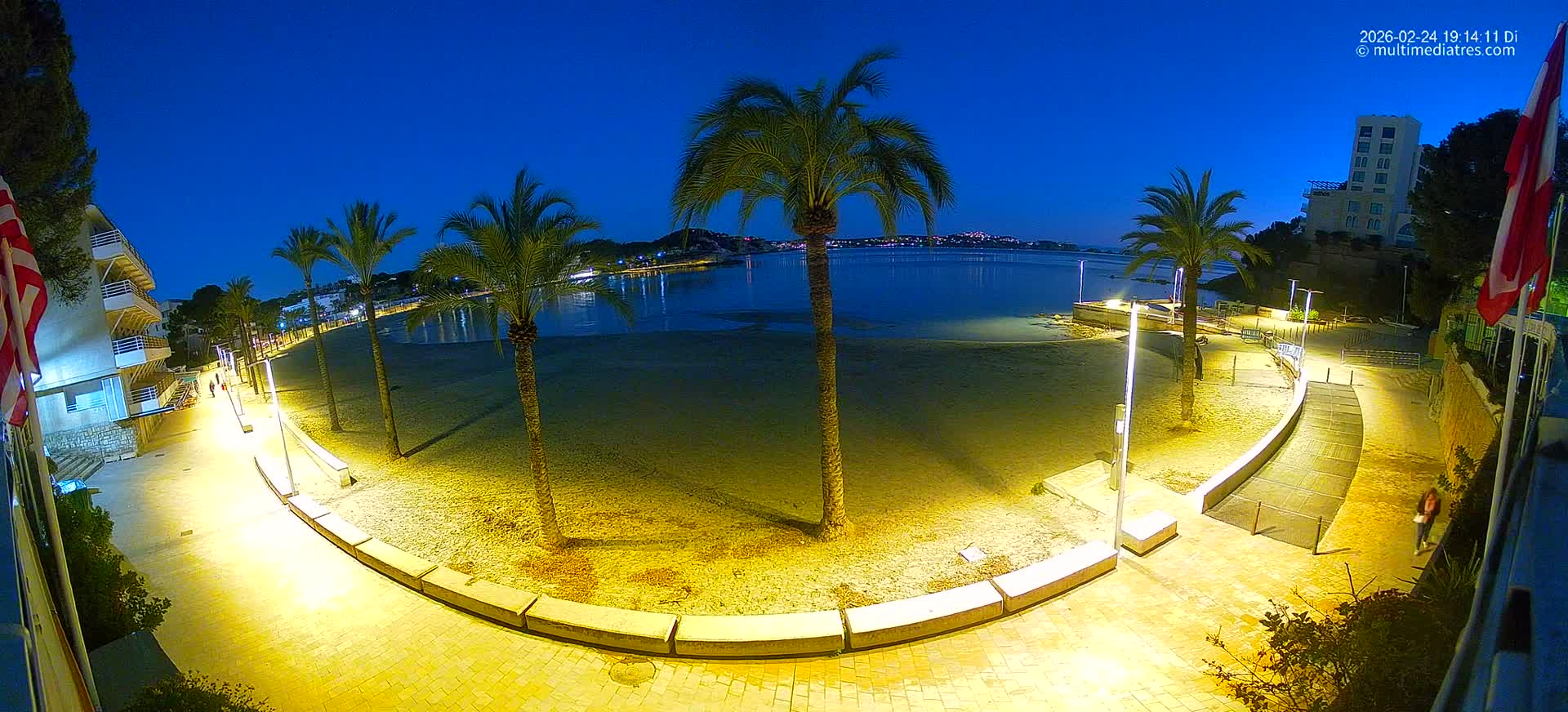 Mallorca, Peguera Palmira Beach by Rendezvous Garden Live Cam - Balearic Islands, Spain