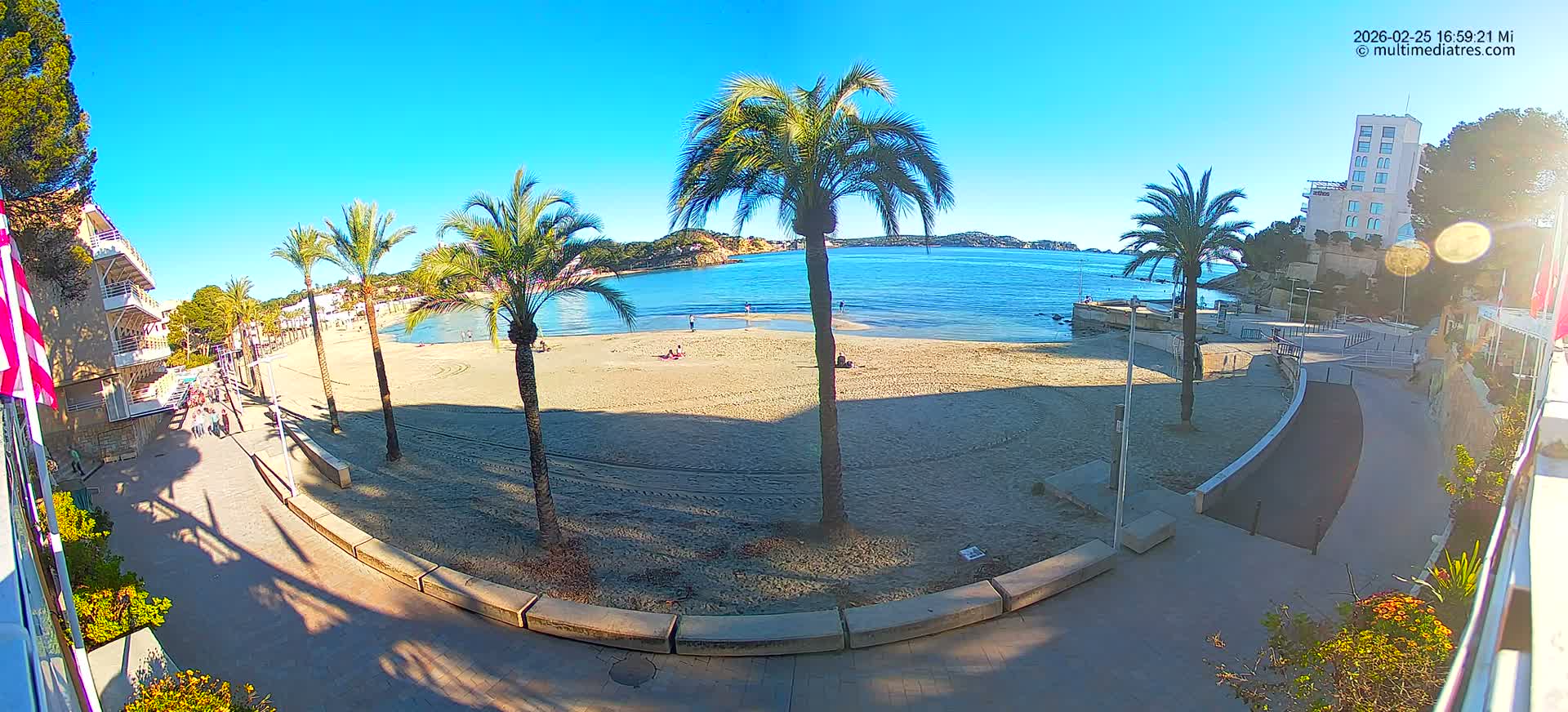 Mallorca, Peguera Palmira Beach by Rendezvous Garden Live Cam - Balearic Islands, Spain