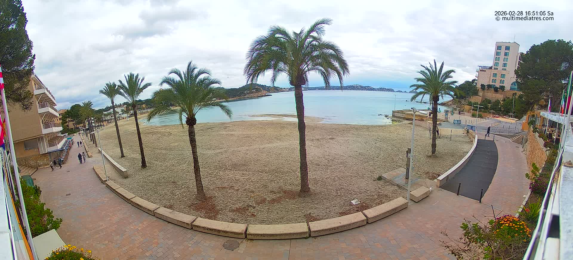 Mallorca, Peguera Palmira Beach by Rendezvous Garden Live Cam - Balearic Islands, Spain