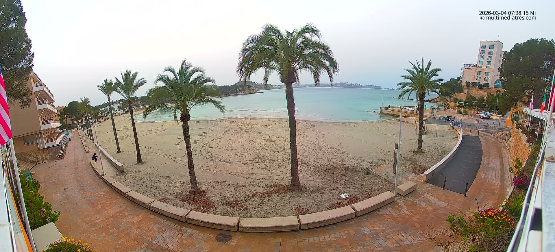 Mallorca, Peguera Palmira Beach by Rendezvous Garden Live Cam - Balearic Islands, Spain