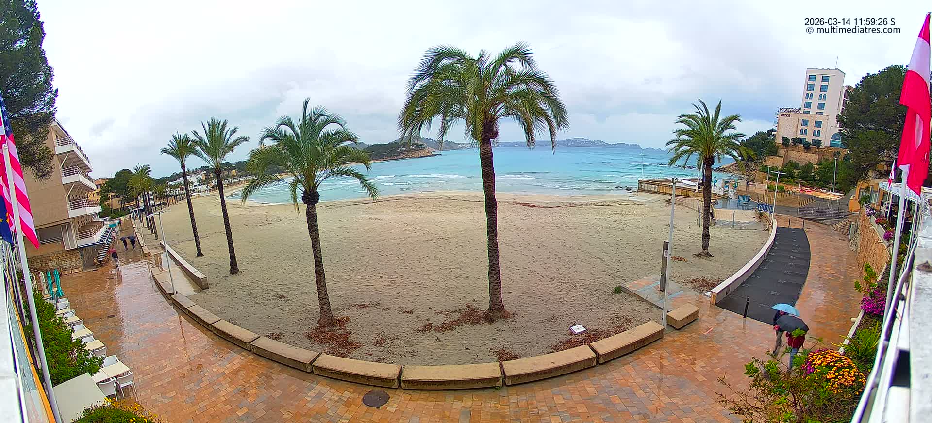 Mallorca, Peguera Palmira Beach by Rendezvous Garden Live Cam - Balearic Islands, Spain