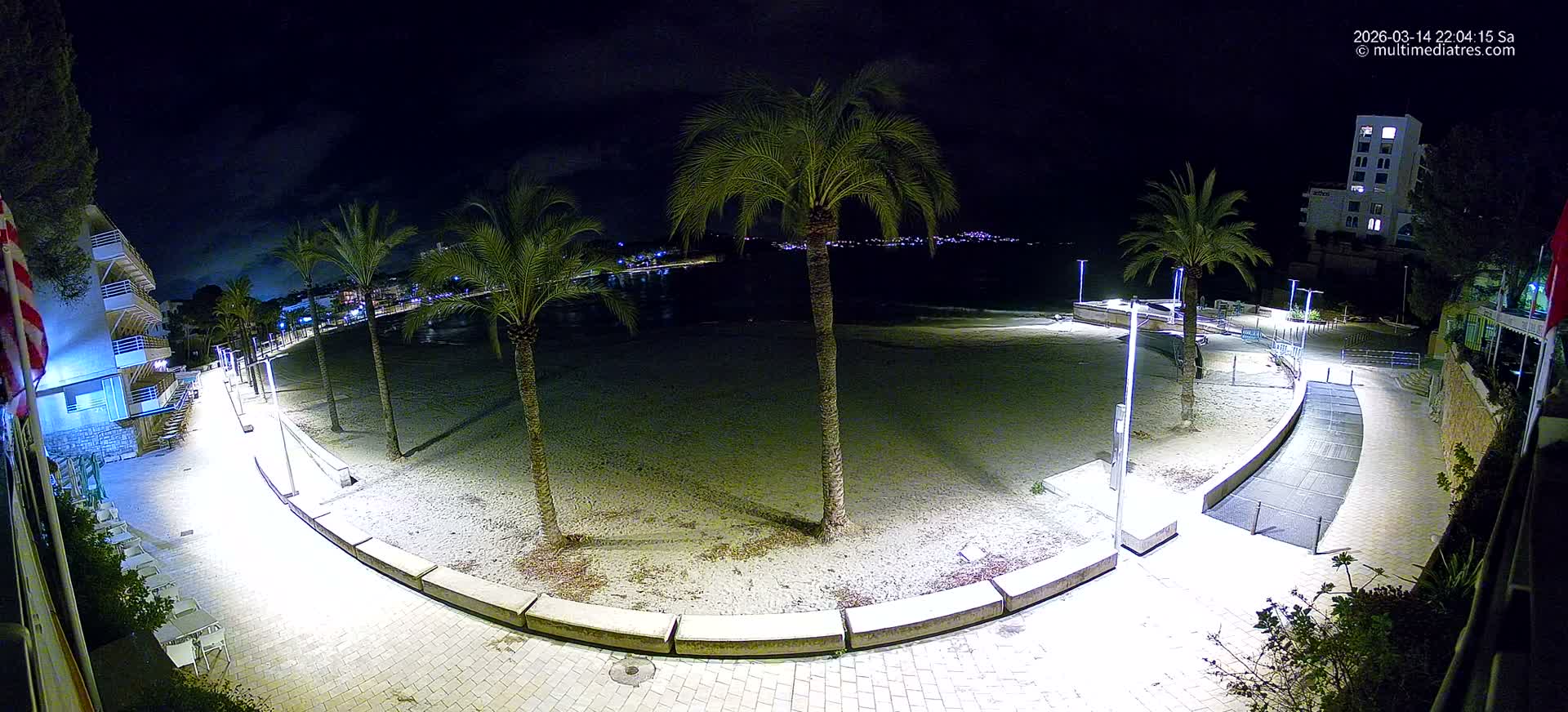 Mallorca, Peguera Palmira Beach by Rendezvous Garden Live Cam - Balearic Islands, Spain
