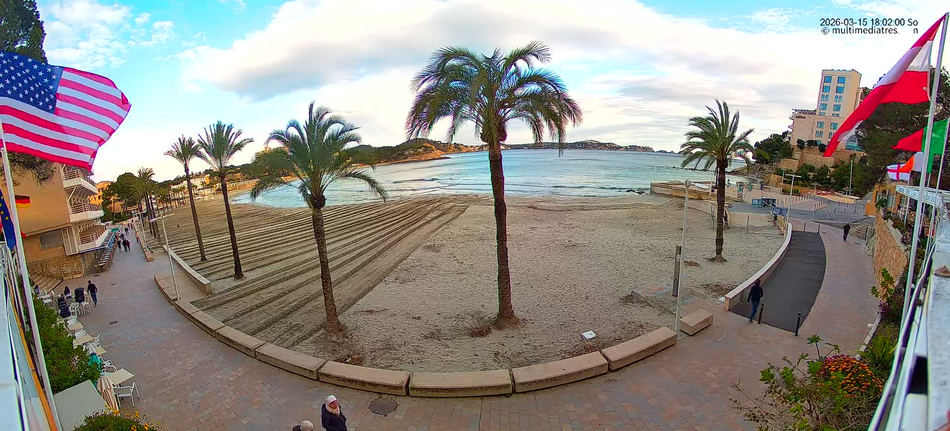 Mallorca, Peguera Palmira Beach by Rendezvous Garden Live Cam - Balearic Islands, Spain