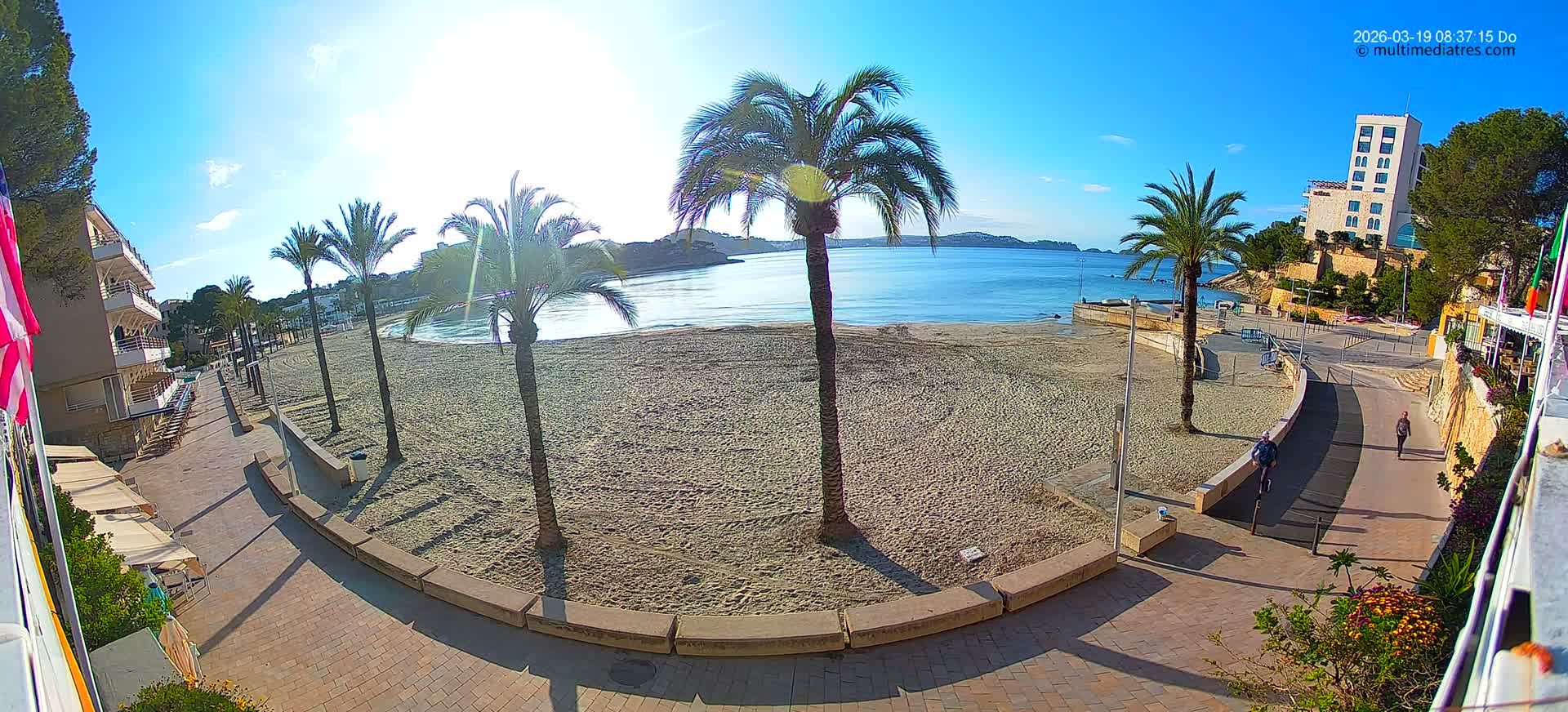 Mallorca, Peguera Palmira Beach by Rendezvous Garden Live Cam - Balearic Islands, Spain