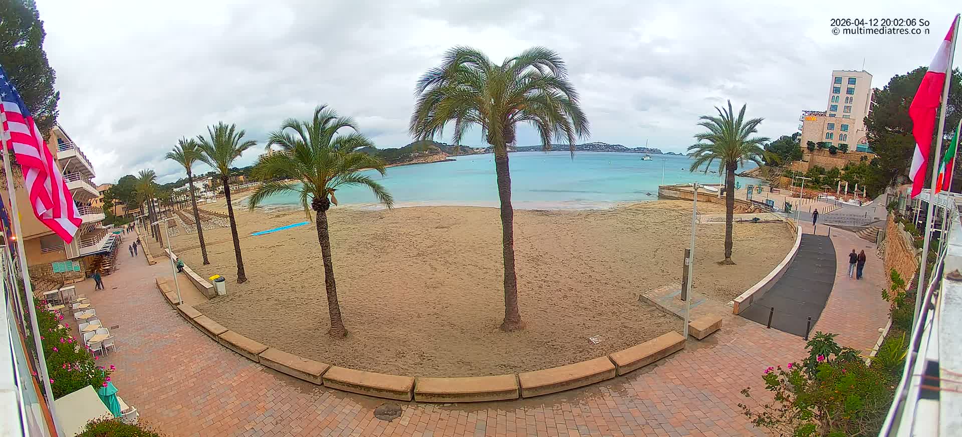 Mallorca, Peguera Palmira Beach by Rendezvous Garden Live Cam - Balearic Islands, Spain