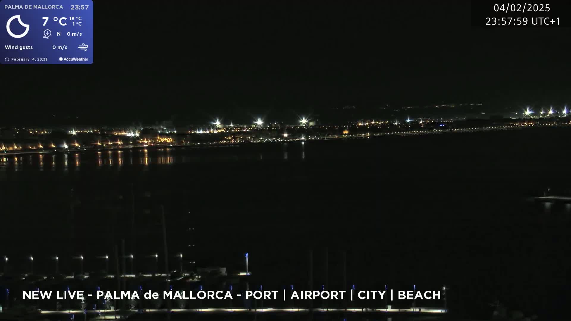 Palma de Mallorca City & Harbor Live Cam - Palma de mallorca, Balearic Islands, Spain