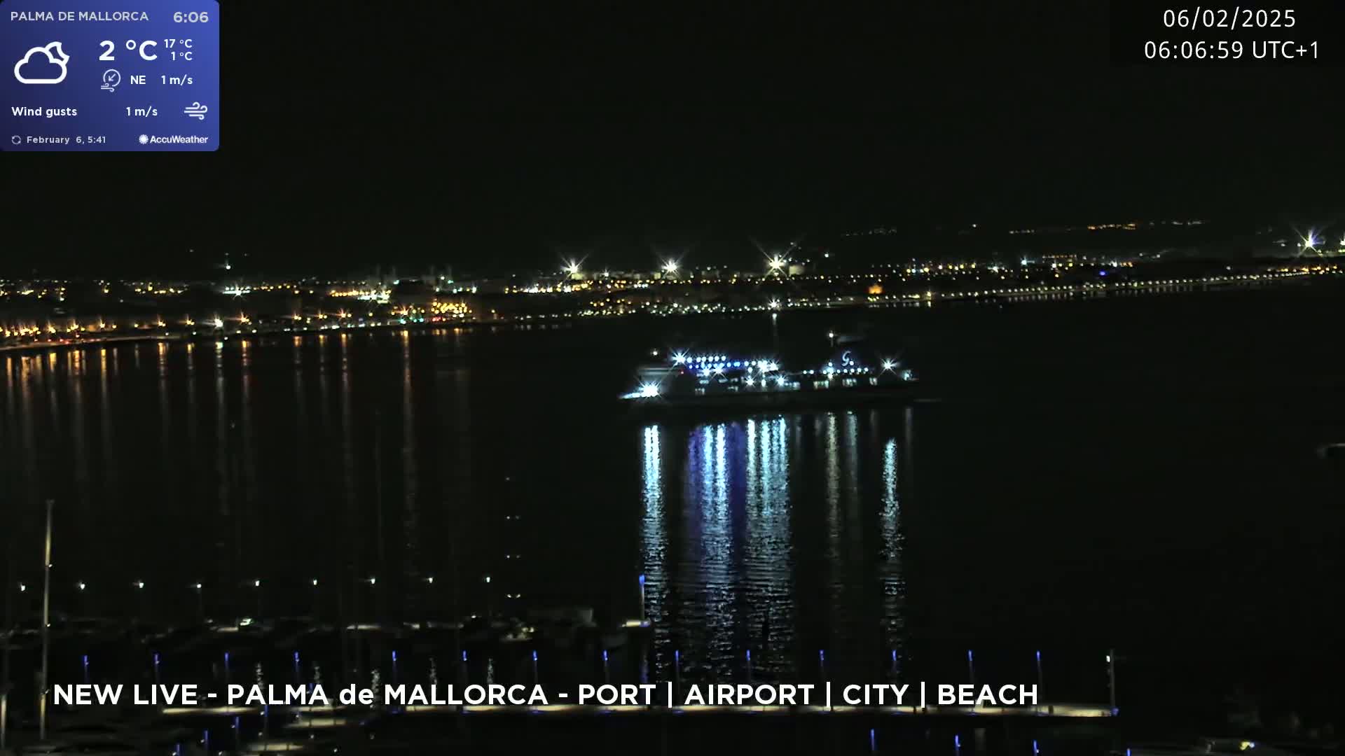 Palma de Mallorca City & Harbor Live Cam - Palma de mallorca, Balearic Islands, Spain