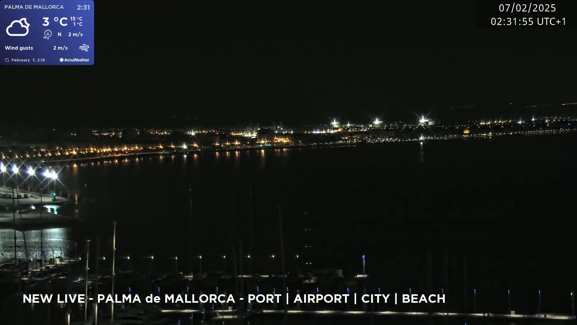 Palma de Mallorca City & Harbor Live Cam - Palma de mallorca, Balearic Islands, Spain