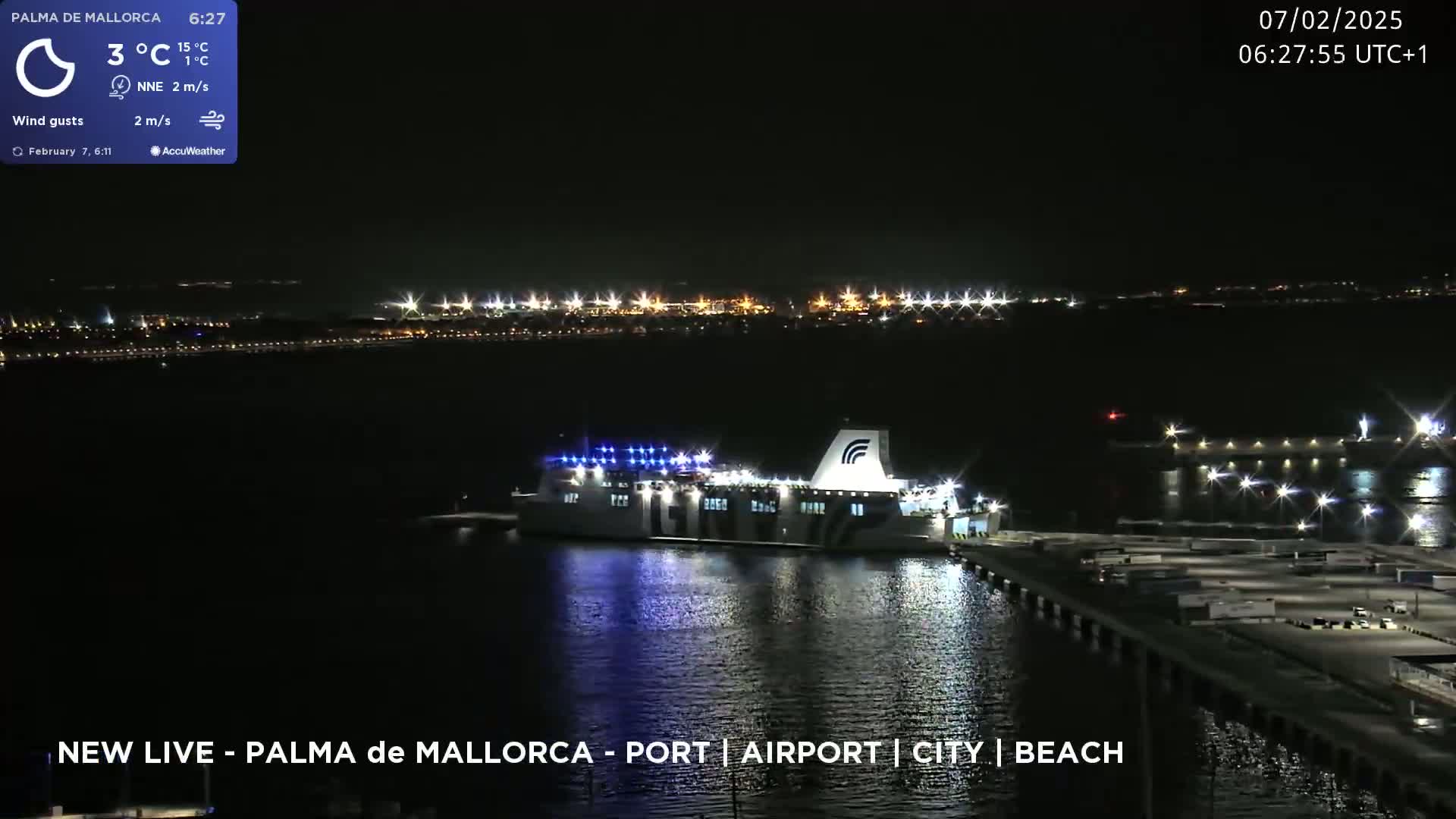 Palma de Mallorca City & Harbor Live Cam - Palma de mallorca, Balearic Islands, Spain