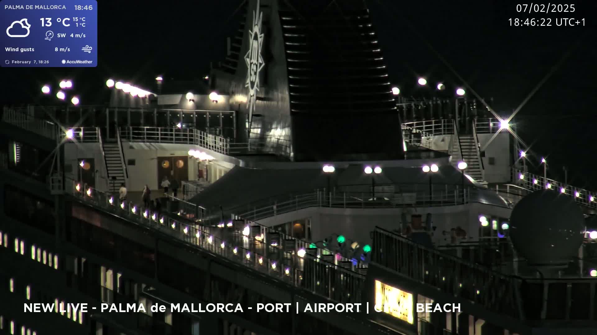 Palma de Mallorca City & Harbor Live Cam - Palma de mallorca, Balearic Islands, Spain