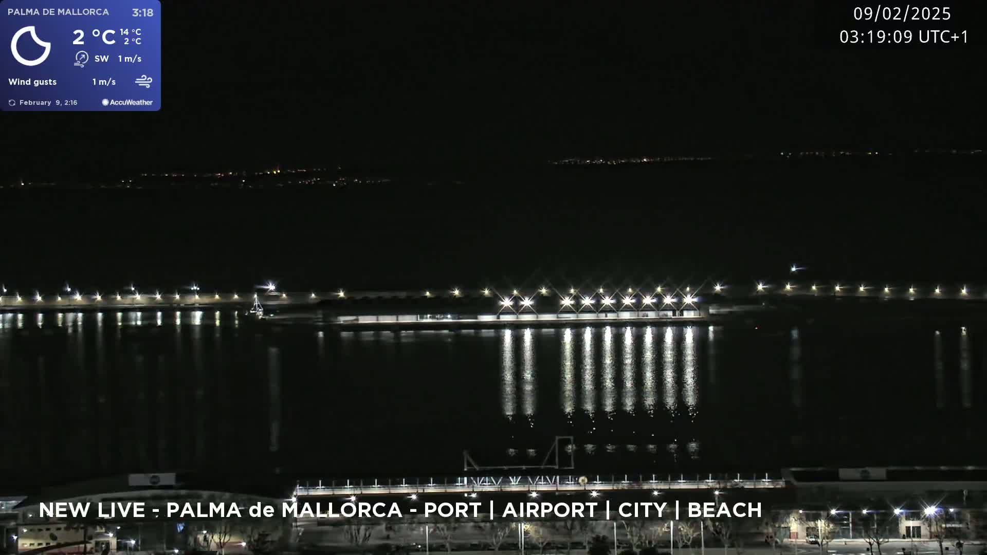 Palma de Mallorca City & Harbor Live Cam - Palma de mallorca, Balearic Islands, Spain