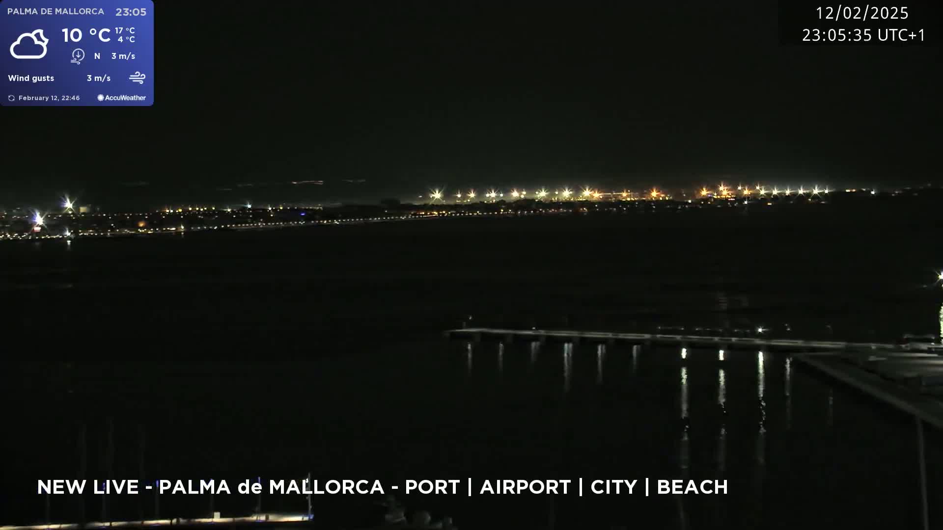 Palma de Mallorca City & Harbor Live Cam - Palma de mallorca, Balearic Islands, Spain