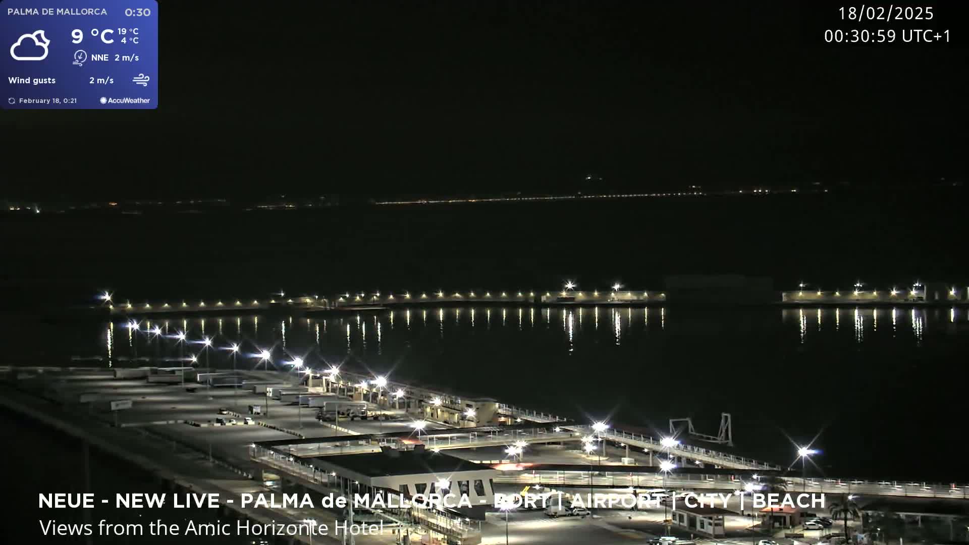 Palma de Mallorca City & Harbor Live Cam - Palma de mallorca, Balearic Islands, Spain