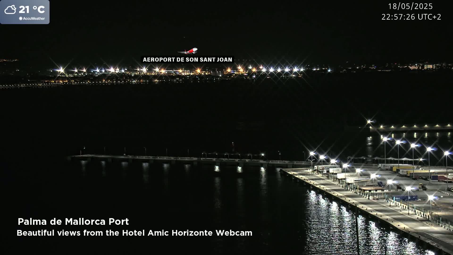 Palma de Mallorca City & Harbor Live Cam - Palma de mallorca, Balearic Islands, Spain