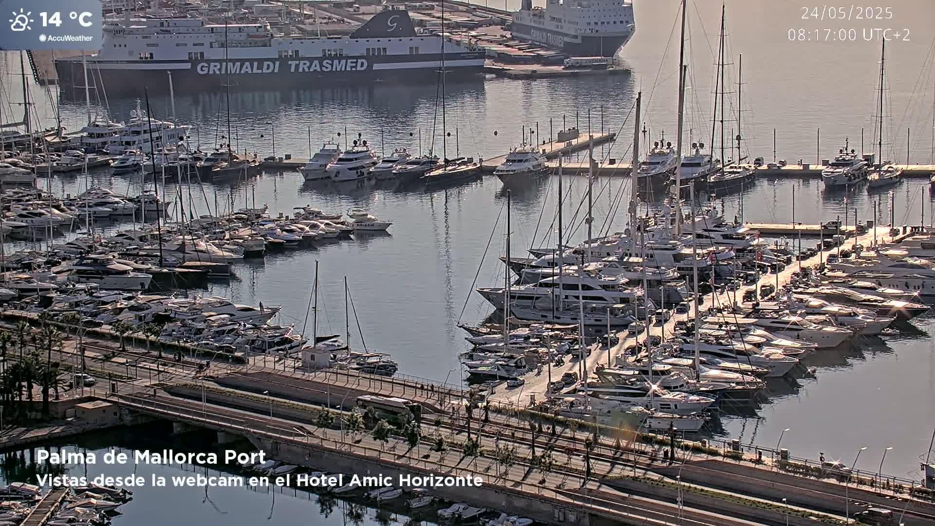 Palma de Mallorca City & Harbor Live Cam - Palma de mallorca, Balearic Islands, Spain