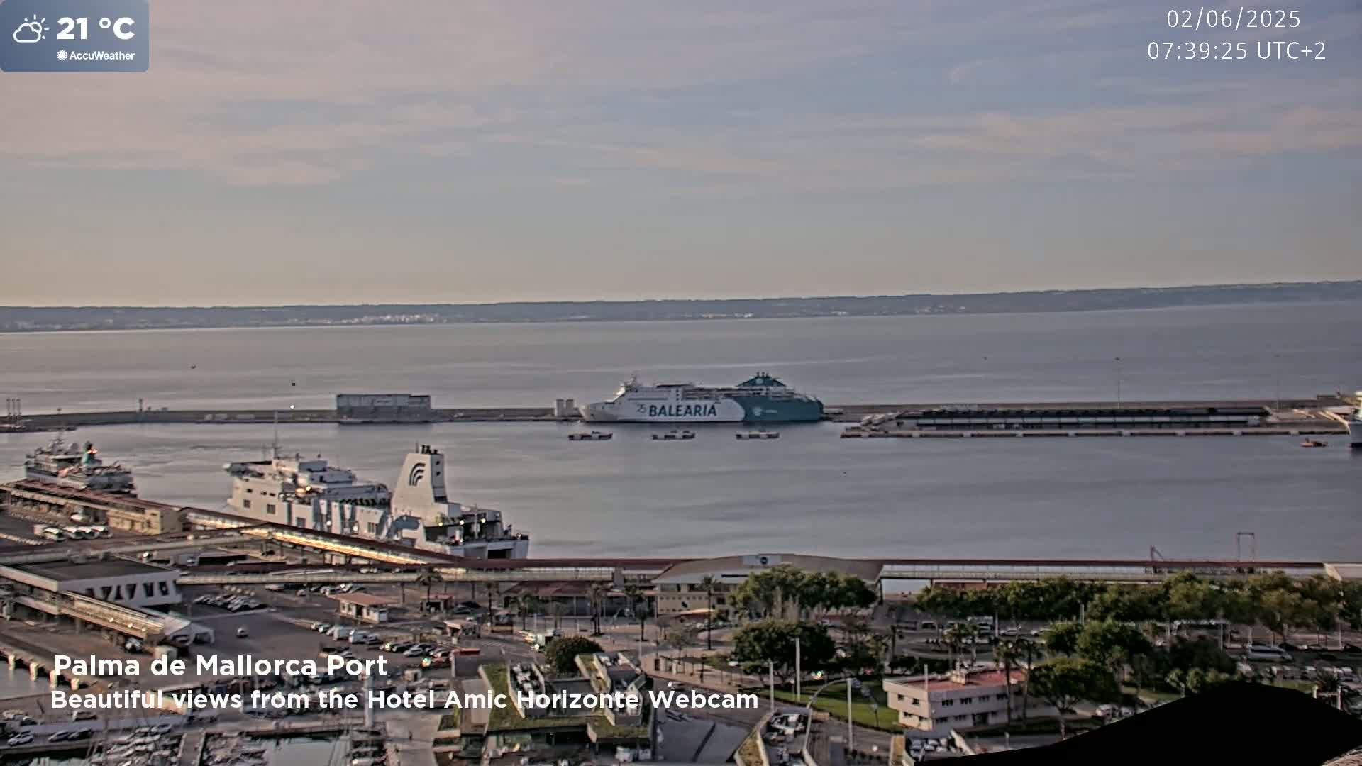 Palma de Mallorca City & Harbor Live Cam - Palma de mallorca, Balearic Islands, Spain