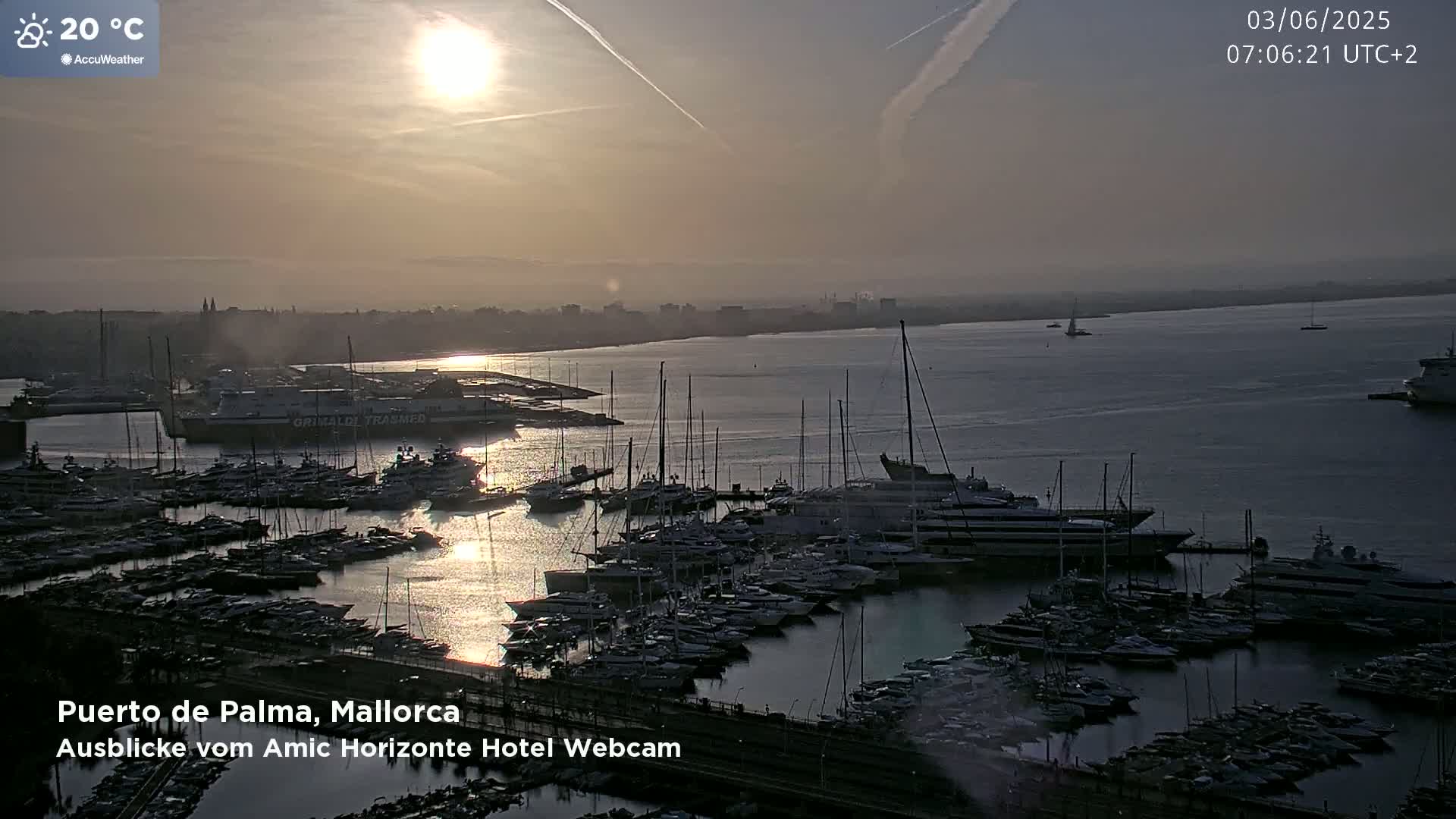 Palma de Mallorca City & Harbor Live Cam - Palma de mallorca, Balearic Islands, Spain