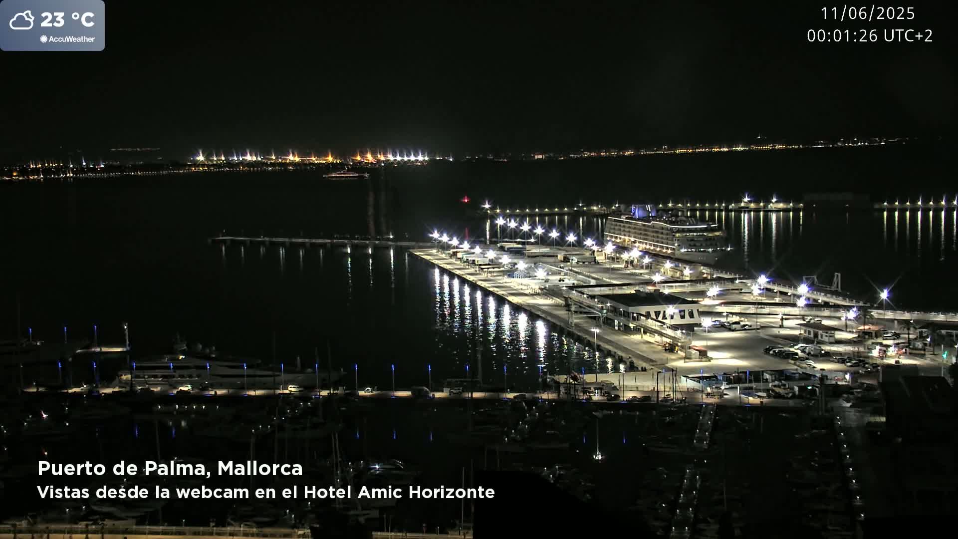 Palma de Mallorca City & Harbor Live Cam - Palma de mallorca, Balearic Islands, Spain