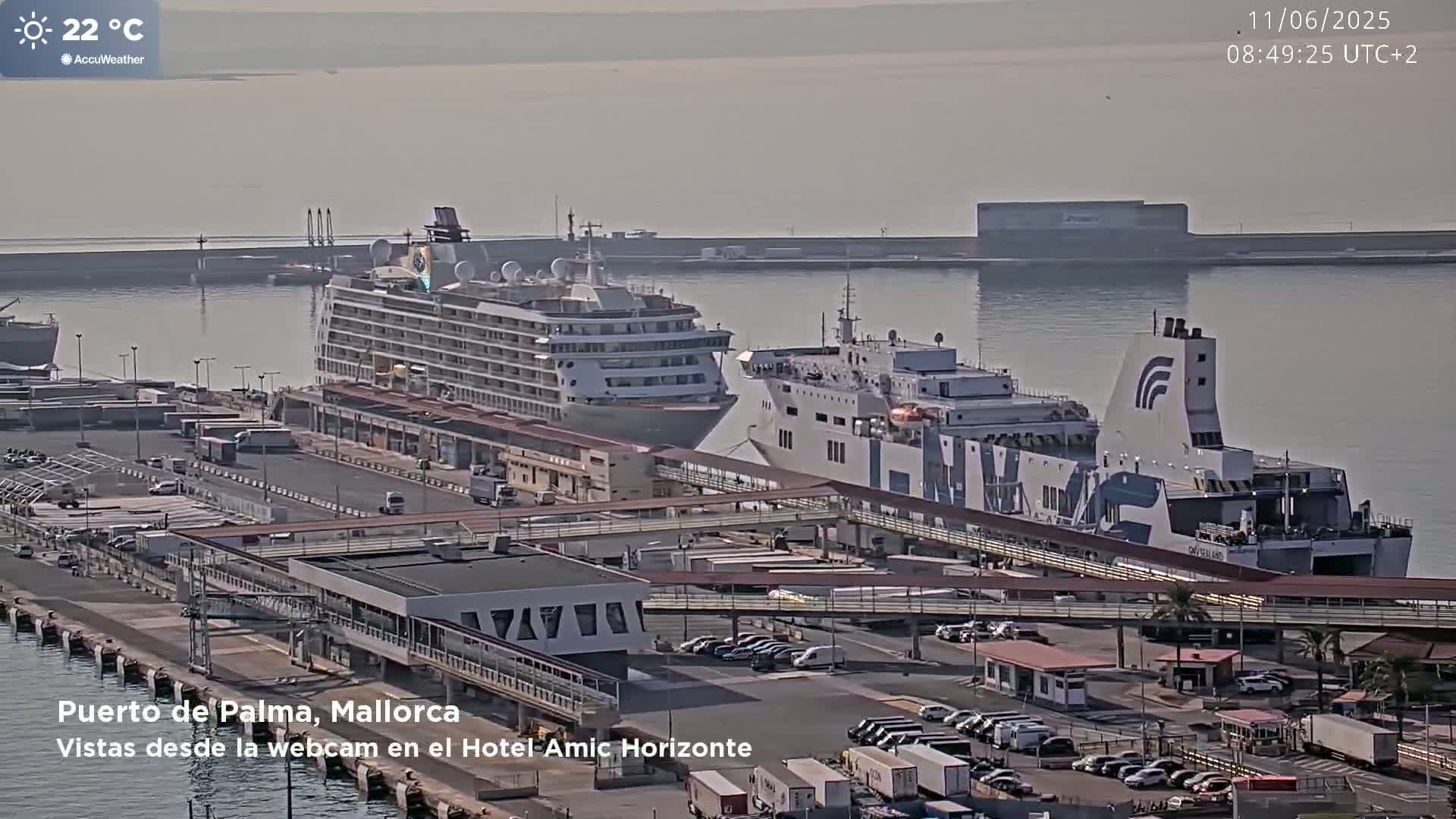 Palma de Mallorca City & Harbor Live Cam - Palma de mallorca, Balearic Islands, Spain