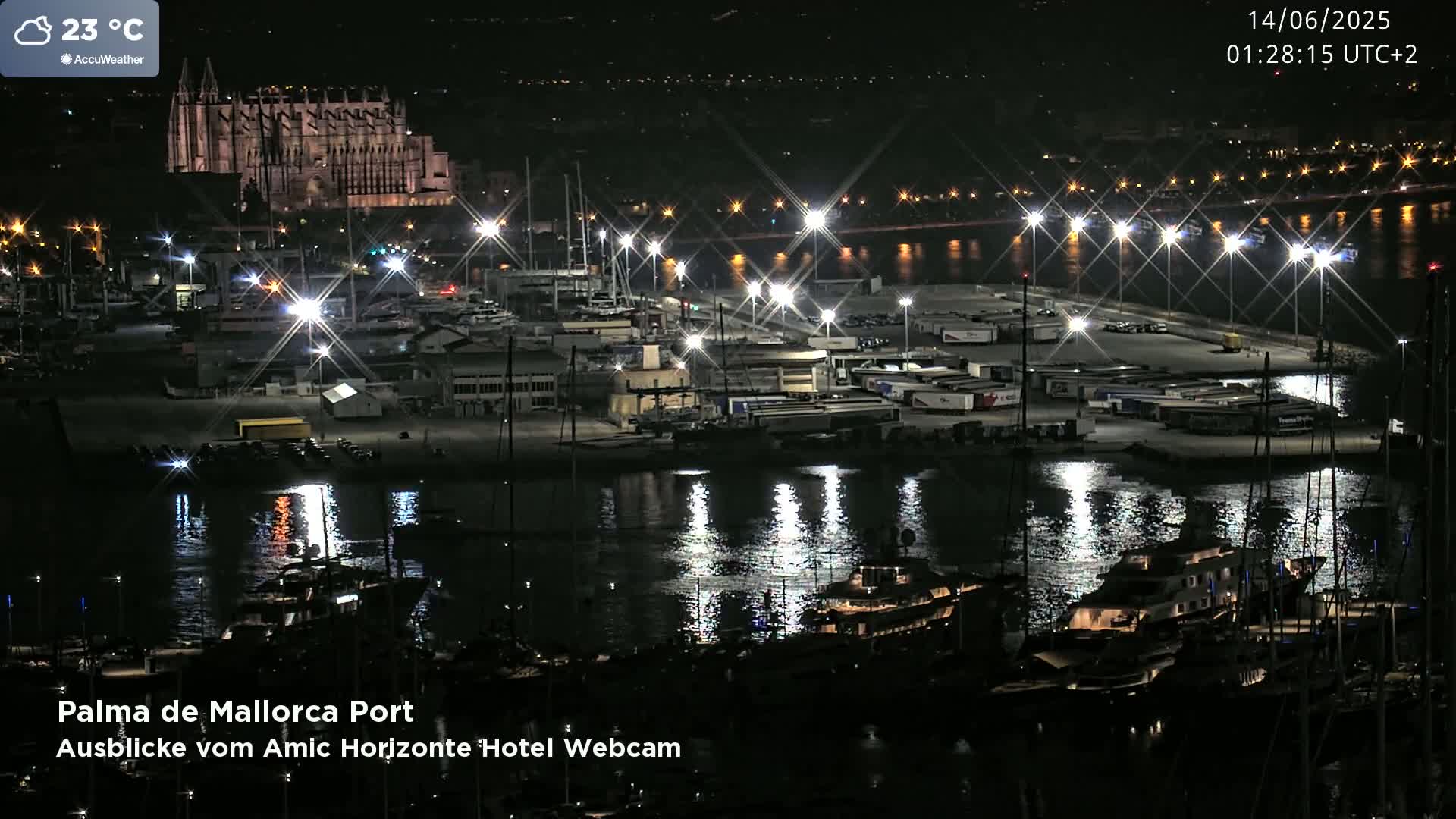 Palma de Mallorca City & Harbor Live Cam - Palma de mallorca, Balearic Islands, Spain