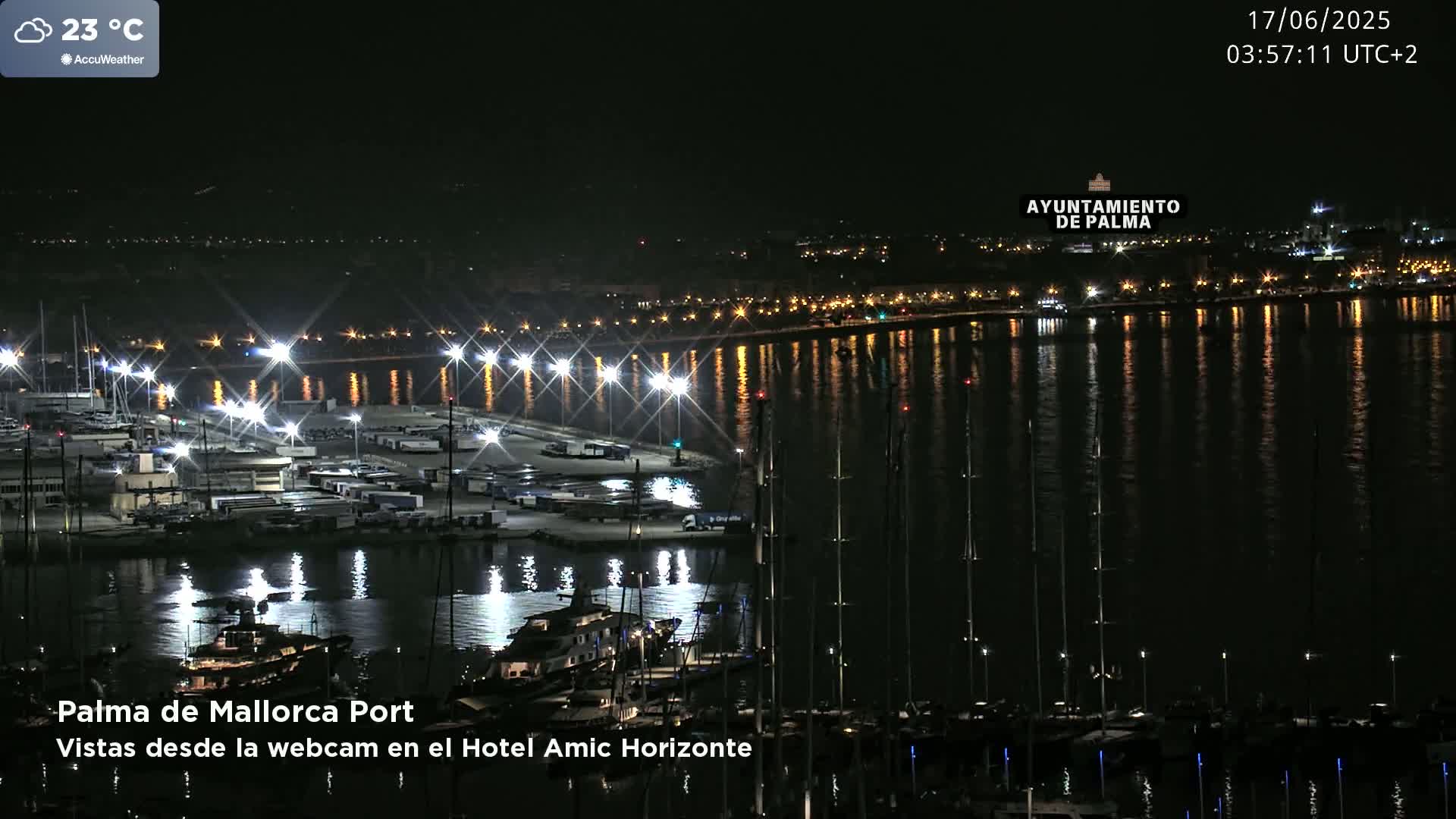 Palma de Mallorca City & Harbor Live Cam - Palma de mallorca, Balearic Islands, Spain