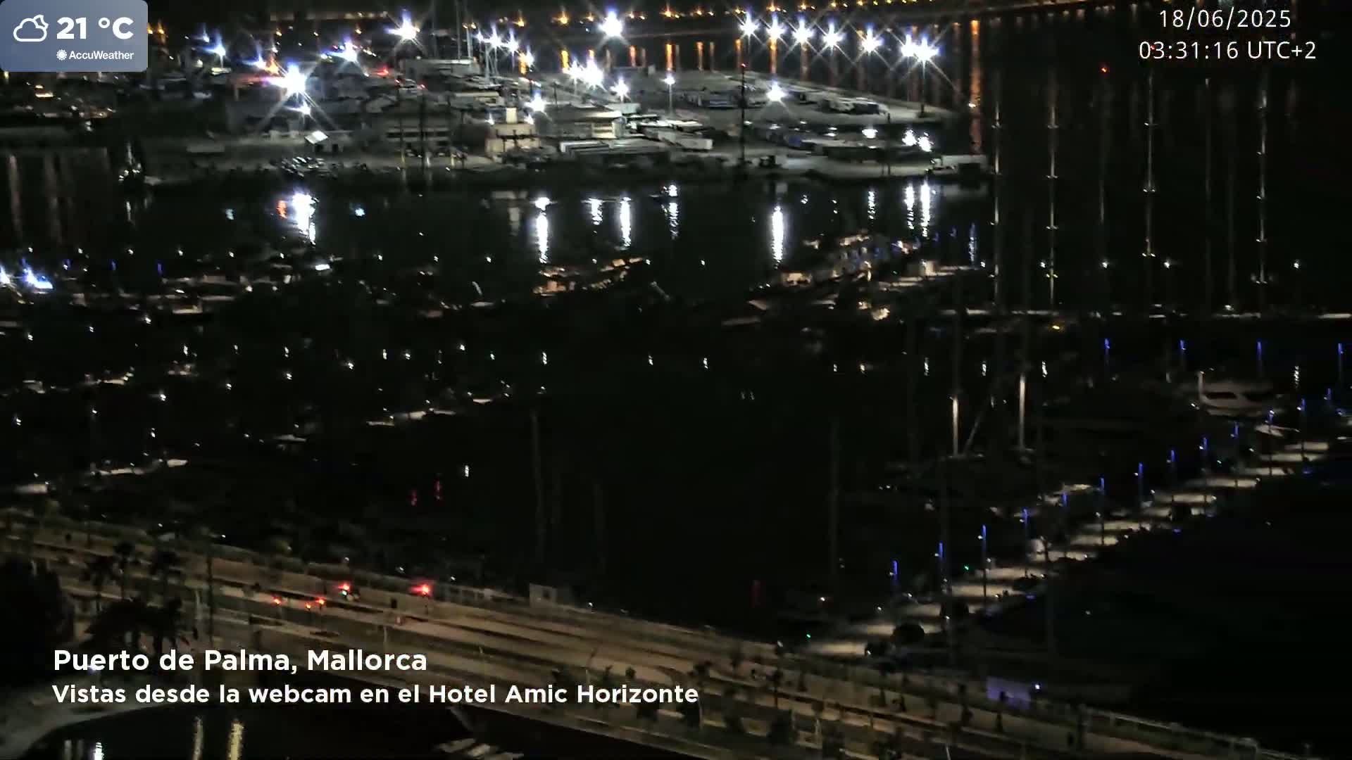 Palma de Mallorca City & Harbor Live Cam - Palma de mallorca, Balearic Islands, Spain
