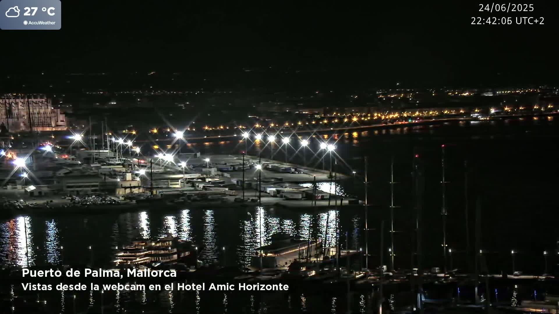 Palma de Mallorca City & Harbor Live Cam - Palma de mallorca, Balearic Islands, Spain