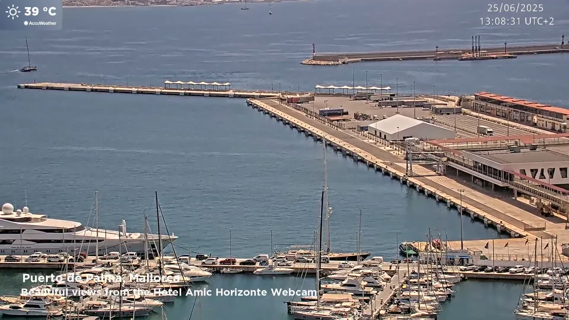 Palma de Mallorca City & Harbor Live Cam - Palma de mallorca, Balearic Islands, Spain