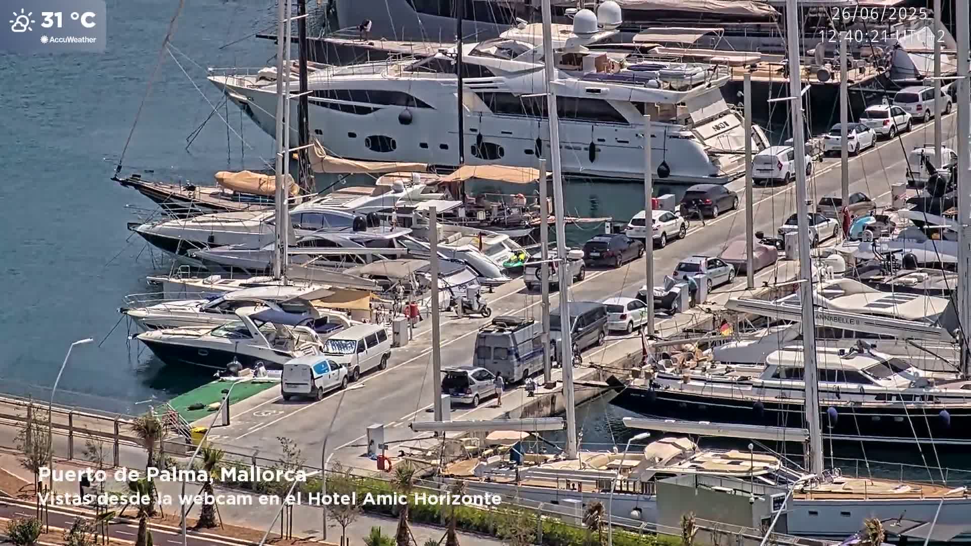 Palma de Mallorca City & Harbor Live Cam - Palma de mallorca, Balearic Islands, Spain
