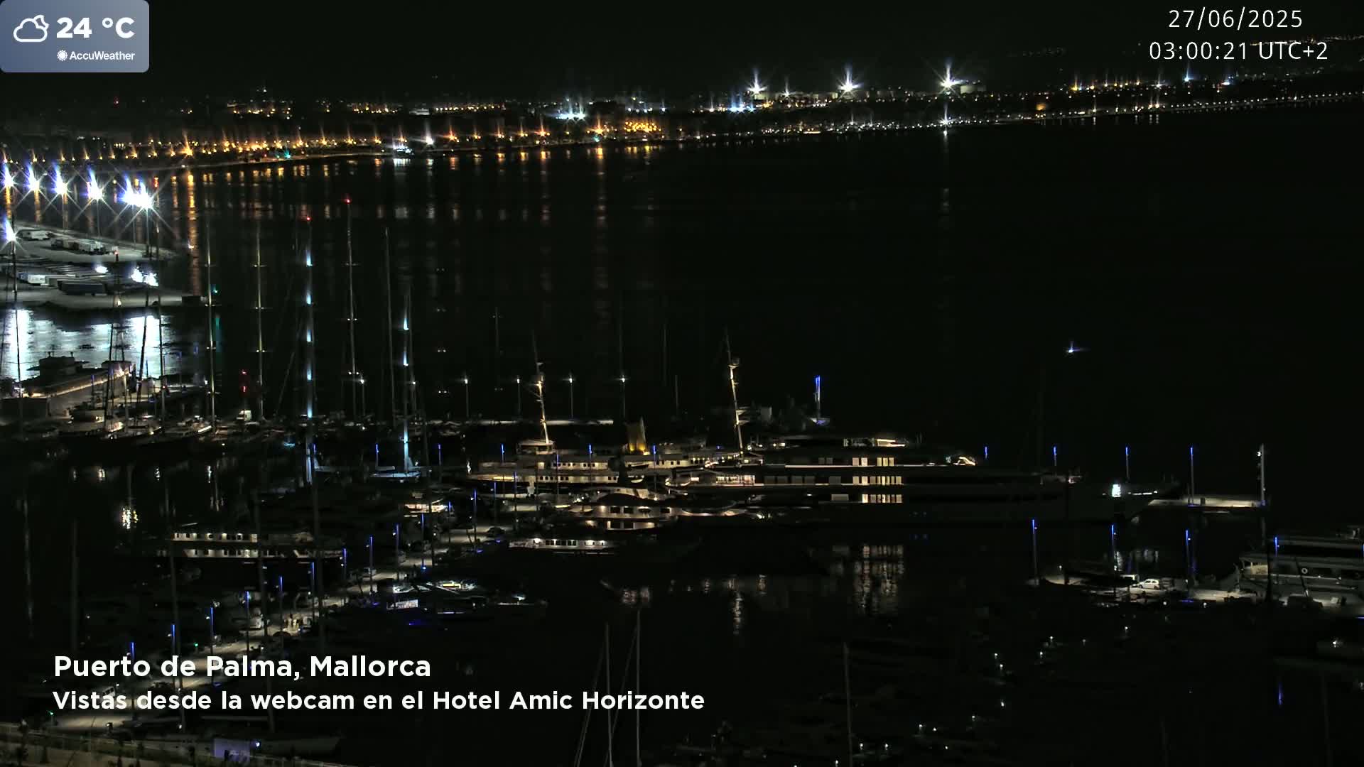 Palma de Mallorca City & Harbor Live Cam - Palma de mallorca, Balearic Islands, Spain