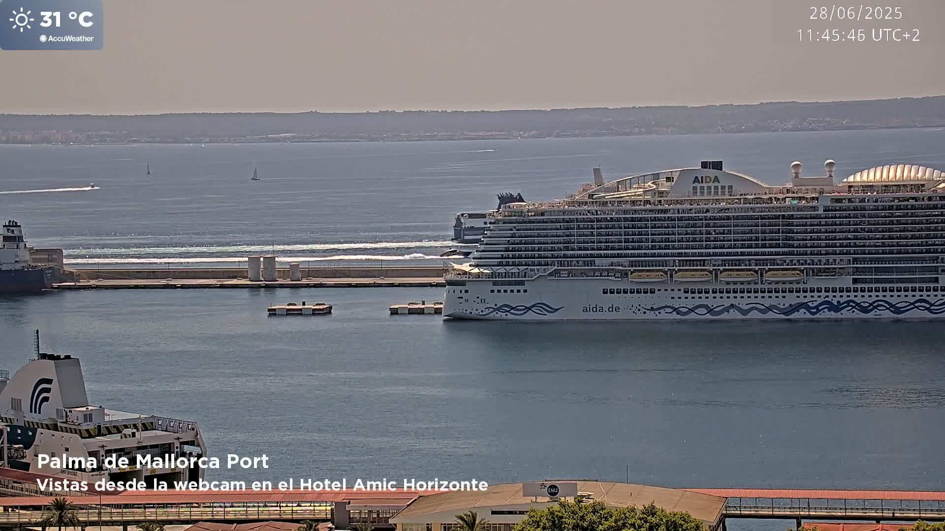 Palma de Mallorca City & Harbor Live Cam - Palma de mallorca, Balearic Islands, Spain