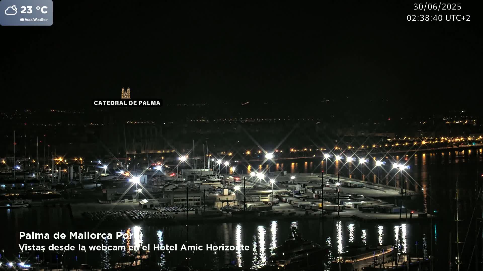 Palma de Mallorca City & Harbor Live Cam - Palma de mallorca, Balearic Islands, Spain