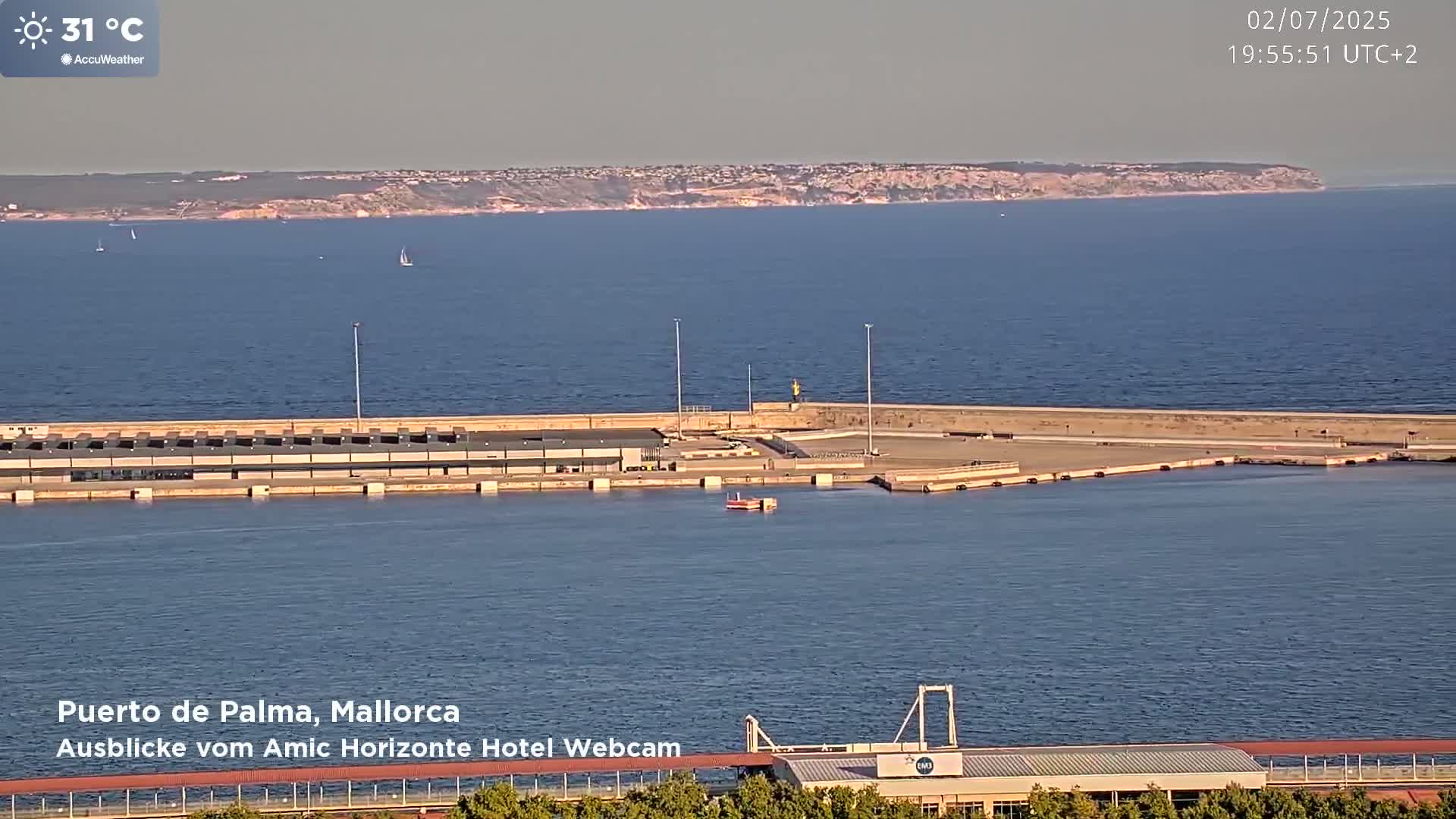 Palma de Mallorca City & Harbor Live Cam - Palma de mallorca, Balearic Islands, Spain