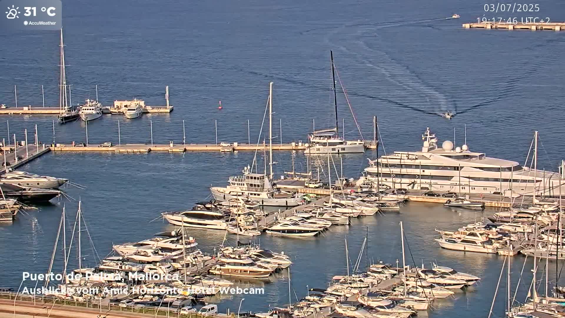 Palma de Mallorca City & Harbor Live Cam - Palma de mallorca, Balearic Islands, Spain