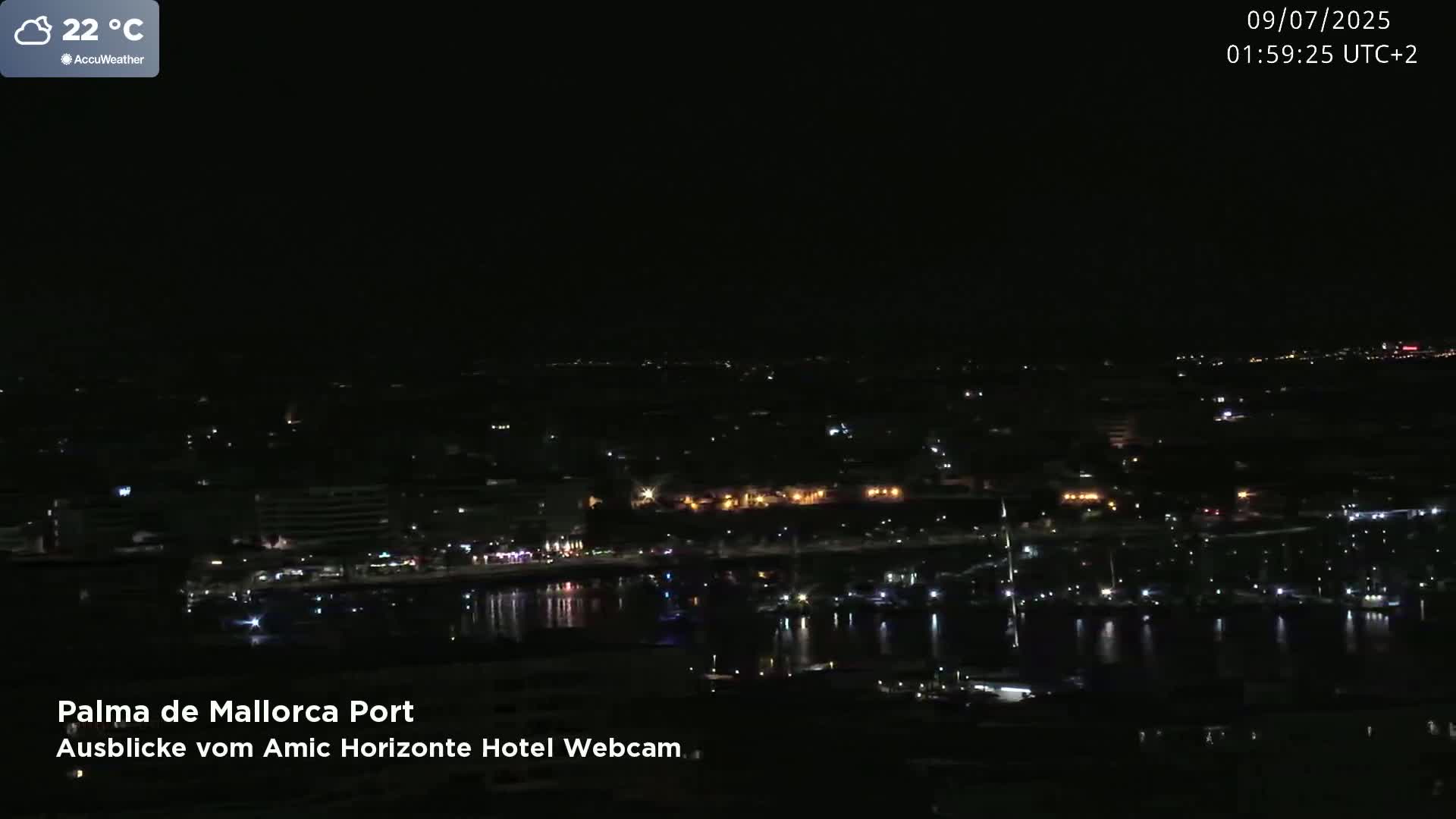 Palma de Mallorca City & Harbor Live Cam - Palma de mallorca, Balearic Islands, Spain