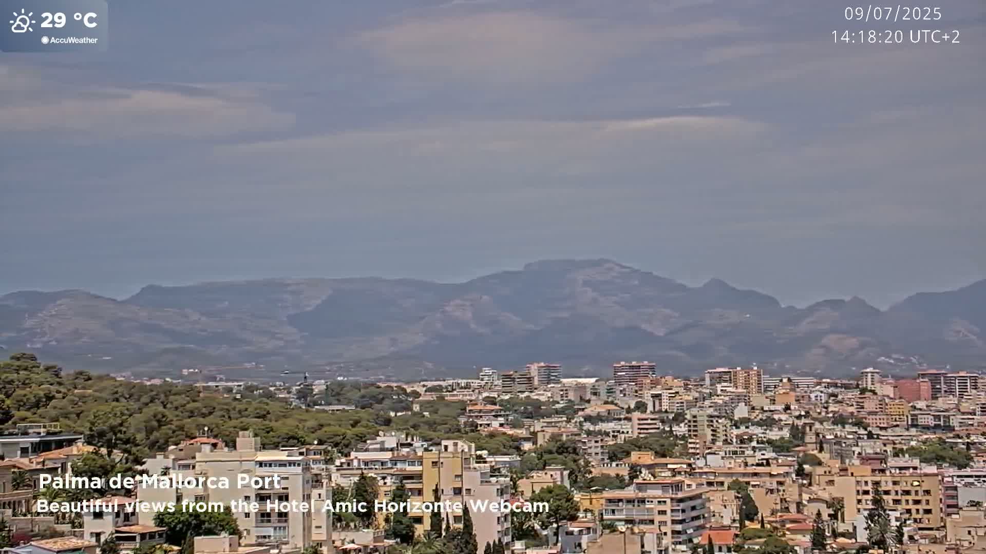 Palma de Mallorca City & Harbor Live Cam - Palma de mallorca, Balearic Islands, Spain