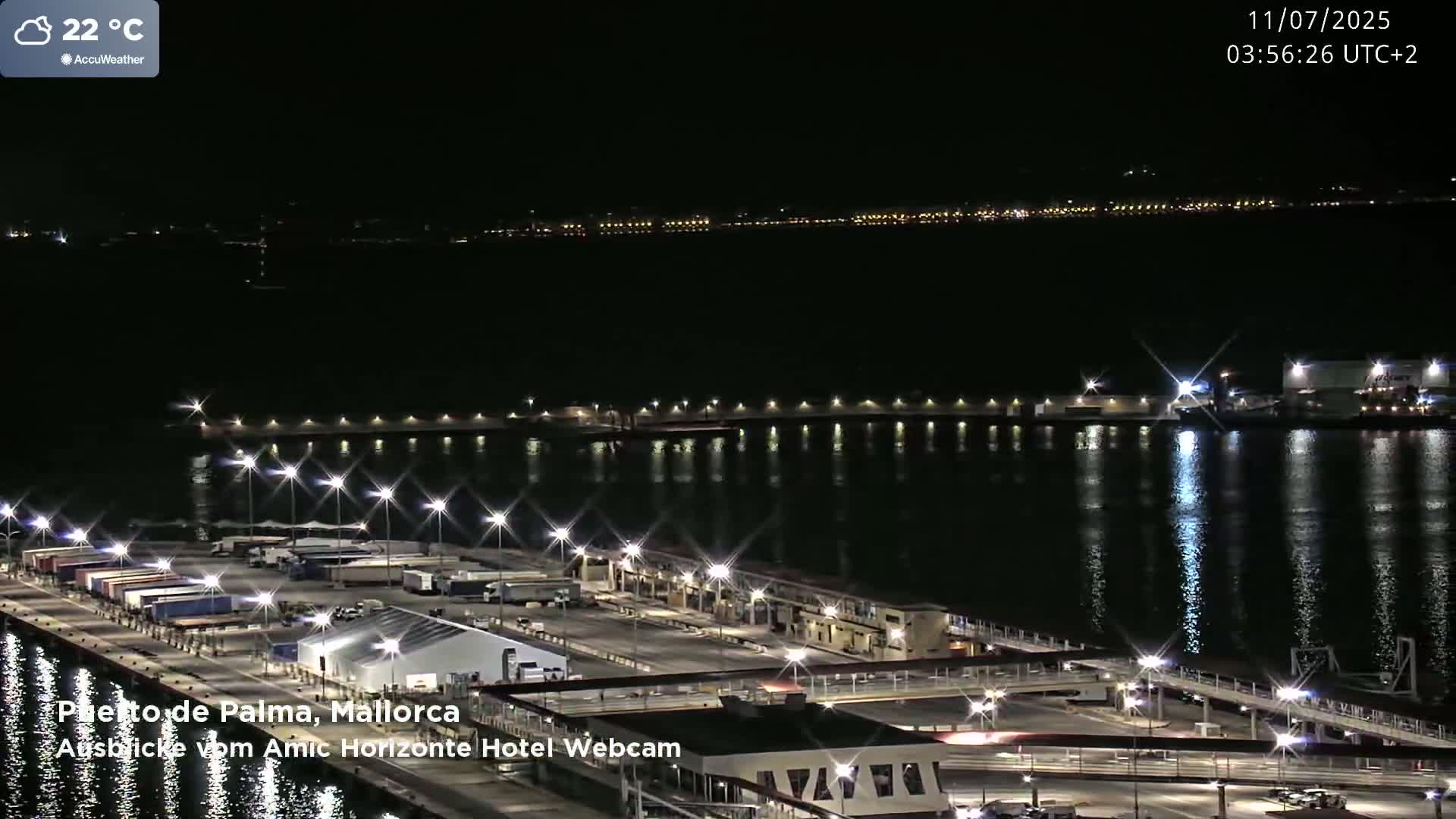 Palma de Mallorca City & Harbor Live Cam - Palma de mallorca, Balearic Islands, Spain