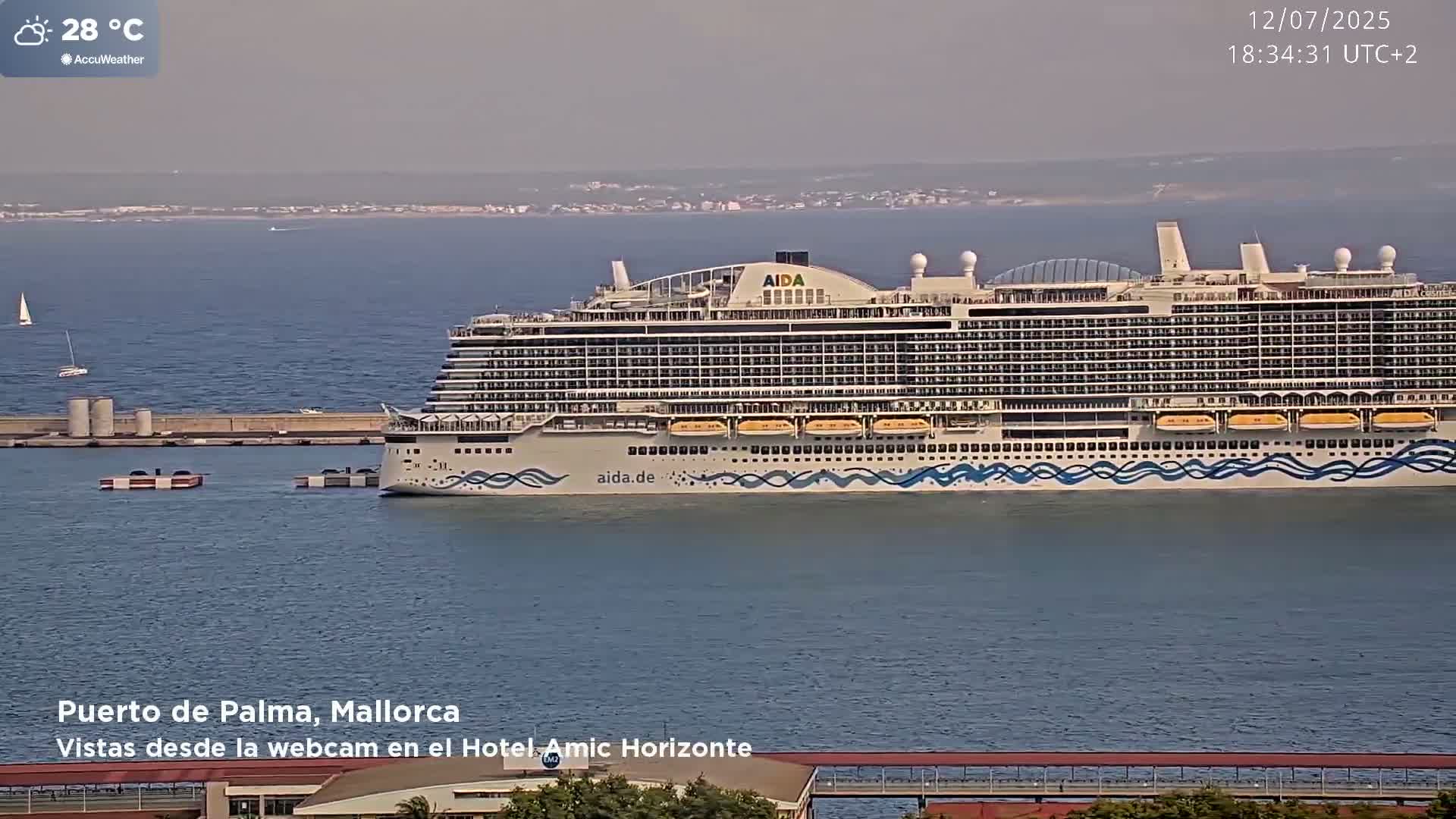 Palma de Mallorca City & Harbor Live Cam - Palma de mallorca, Balearic Islands, Spain