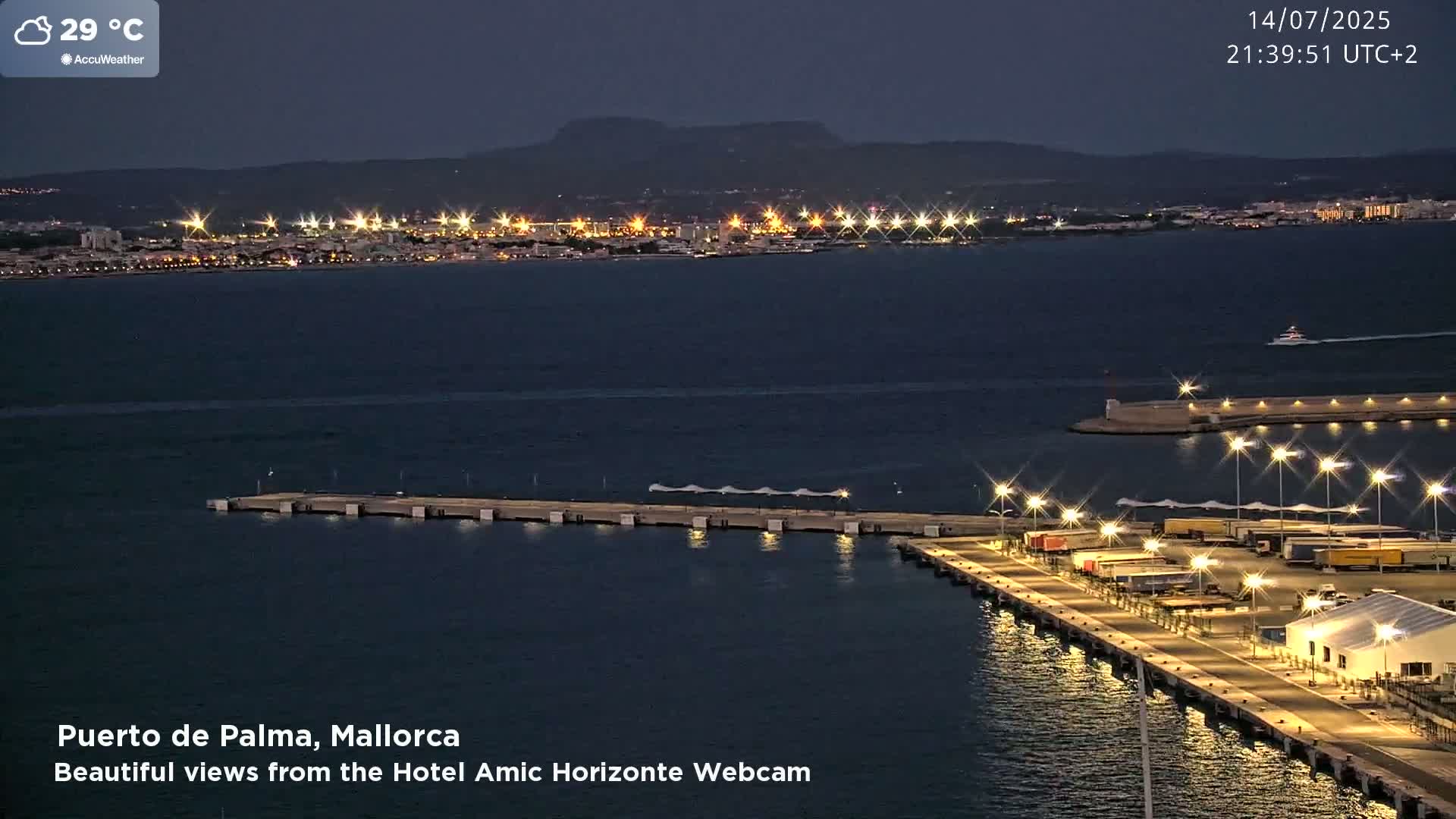 Palma de Mallorca City & Harbor Live Cam - Palma de mallorca, Balearic Islands, Spain