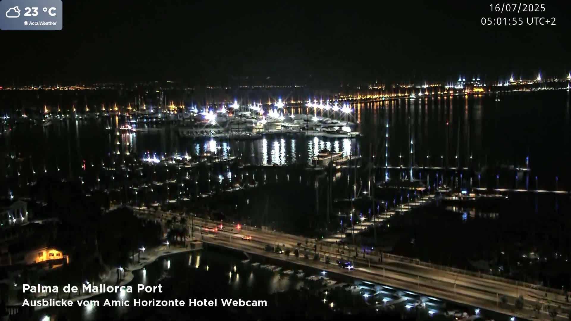 Palma de Mallorca City & Harbor Live Cam - Palma de mallorca, Balearic Islands, Spain